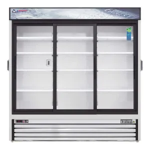 Everest - EMGR69C. Commercial 72 3 Sliding Glass Door Chromatography Merchandiser Refrigerator 69 cu. ft.