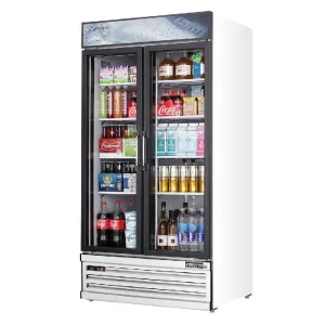 Everest - EMSGR33. Commercial 39 2 Swing Glass Door Merchandiser Refrigerator 36 cu. ft.