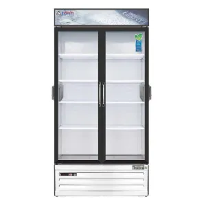 Everest - EMSGR33C. Commercial 39 2 Swing Glass Door Chromatography Merchandiser Refrigerator 36 cu.ct.