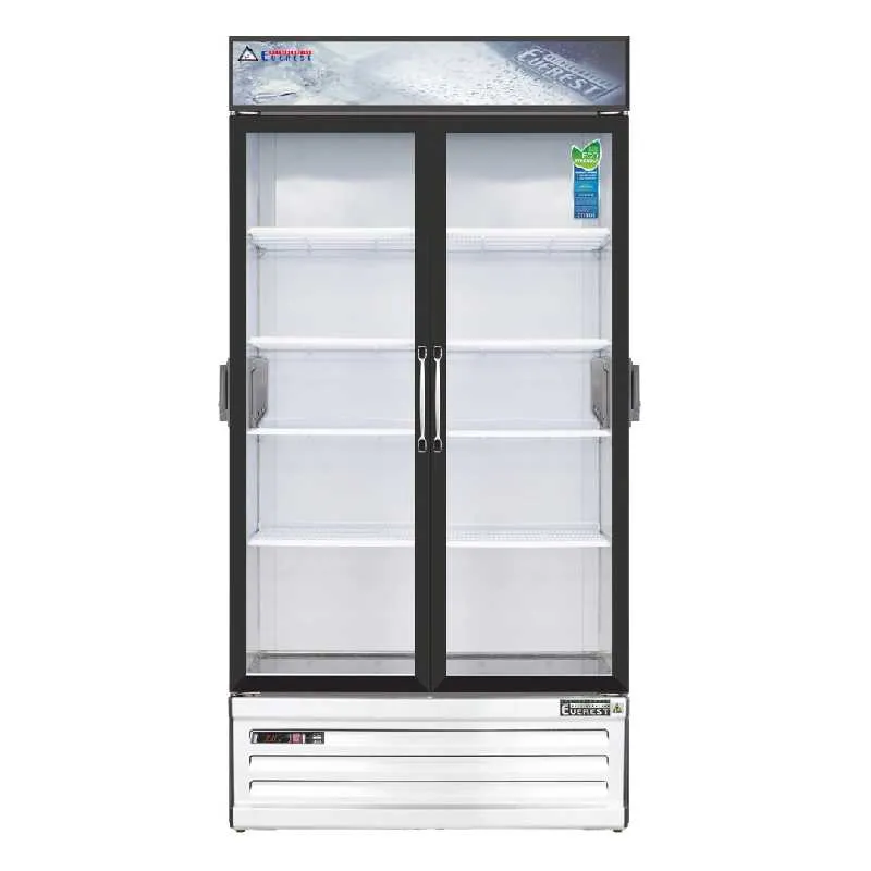Everest - EMSGR33C. Commercial 39 2 Swing Glass Door Chromatography Merchandiser Refrigerator 36 cu.ct.