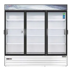 Everest - EMSGR69C. Commercial 72 3 Swing Glass Door Chromatography Merchandiser Refrigerator 71 cu. ft.