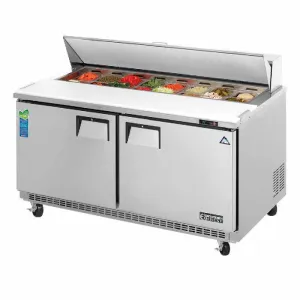 Everest - EPBNWR2. Commercial 59 16 Pans Salad Sandwich Food Prep Table Refrigerator
