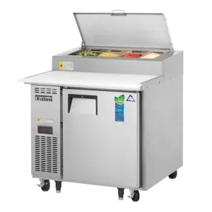 Everest - EPPR1. Commercial 35 8 Pan Pizza Prep Table Refrigerator