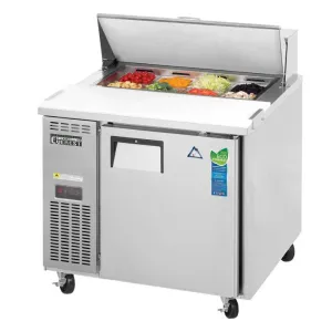 Everest - EPR1. Commercial 35 8 Pan Salad Sandwich Food Prep Table Refrigerator One Section