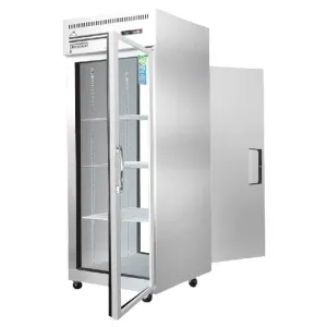 Everest - ESPT-1G-1S. Commercial 29 Reach-In 1 Glass 1 Solid Door Pass Thru Refrigerator 23 cu.ft.