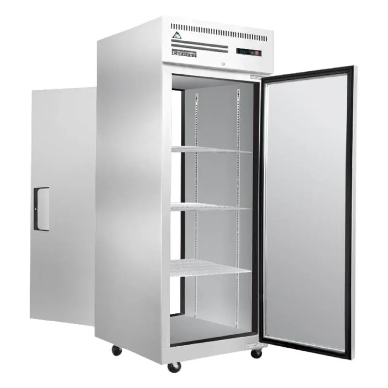 Everest - ESPT-1S-1S. Commercial 29 Two Solid Door Pass Thru Reach-In Refrigerator 23 cu.ft.
