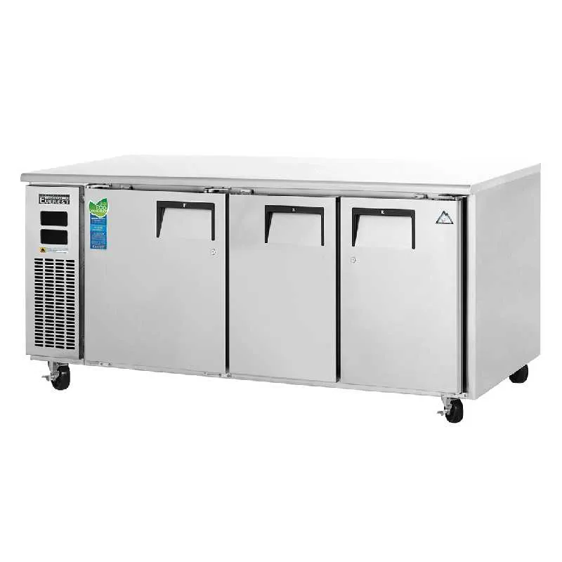 Everest - ETRF3. Commercial 71 Undercounter Worktop Dual Temperature Refrigerator Freezer
