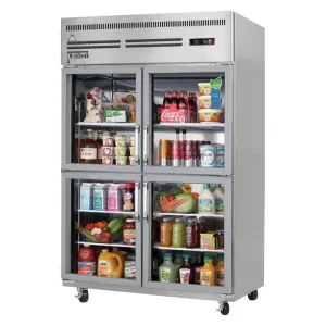 Everest's - ESGRH4. 49 Four Glass Door Reach-In Refrigerator 53 cu. ft.
