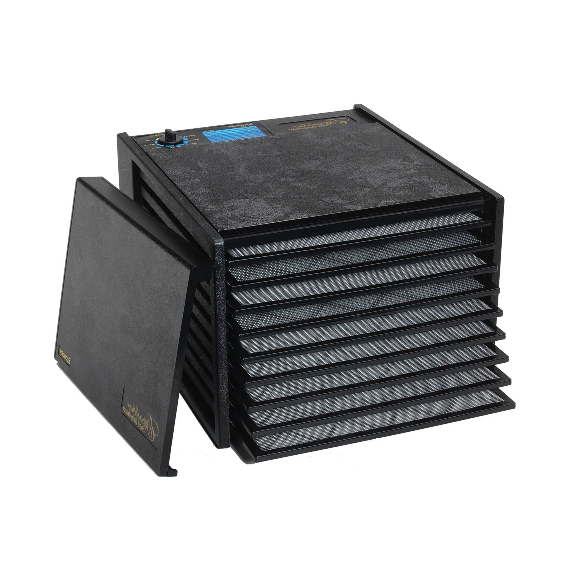 Excalibur - 2900ECB. Excalibur 400W Black Electric Food Dehydrator. 15 Sq Ft Drying Space. 9 Trays. Adjustable Thermostat