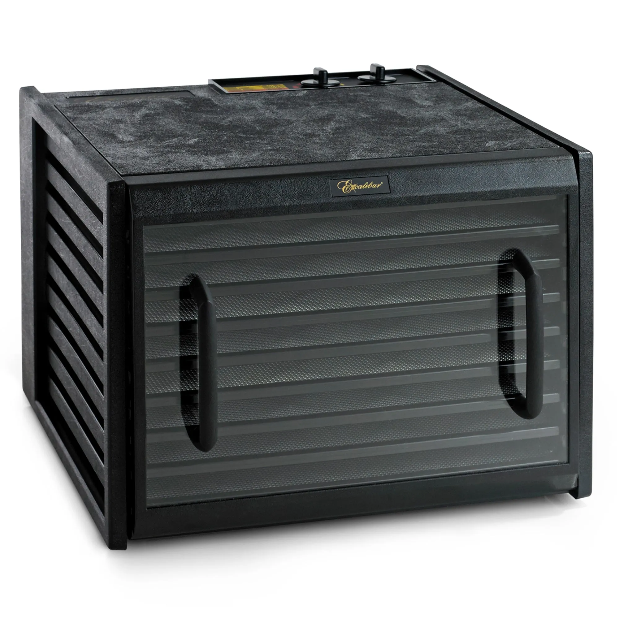 Excalibur - 3926TCDB. Excalibur 3926TB Black 9Tray Food Dehydrator. 15 SQ. Ft. Drying Space. Adjustable Thermostat. 26-Hr Timer