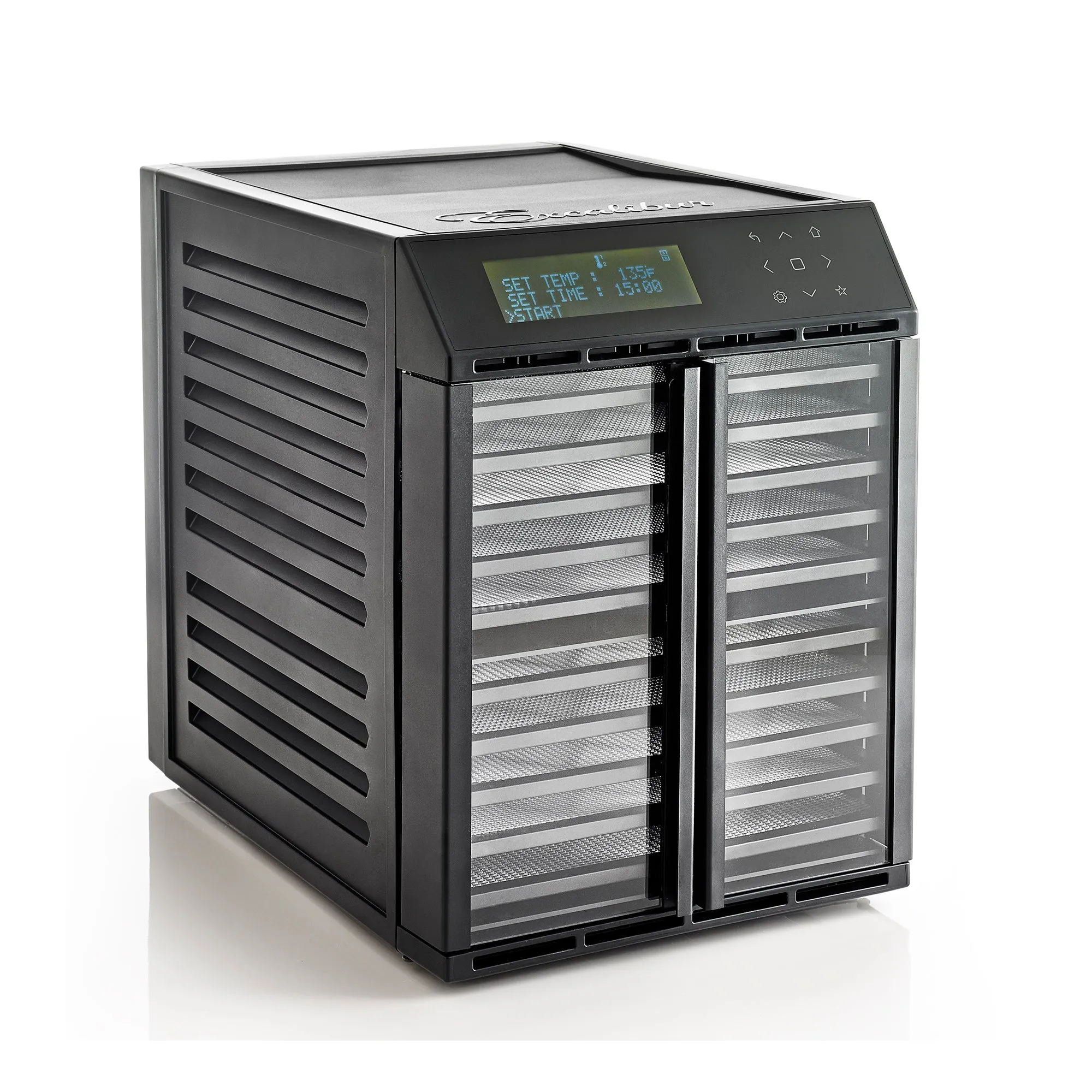 Excalibur - RES10. Excalibur 10-Tray Dual-Zone Food Dehydrator with Digital Control. in Black