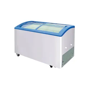 Excellence Industries - VB-5HC. 48 Commercial Chest Freezer 2 Curve Glass Door 12.9 cu. ft.