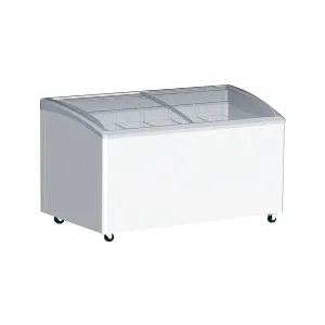 Excellence Industries - VB-6HC. 59' Commercial Chest Freezer 2 Curve Glass Door 16.3 cu. ft.