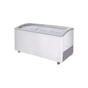 Excellence Industries - VB-7HC. 66 Commercial Chest Freezer 2 Curve Glass Door 18.5 cu. ft.