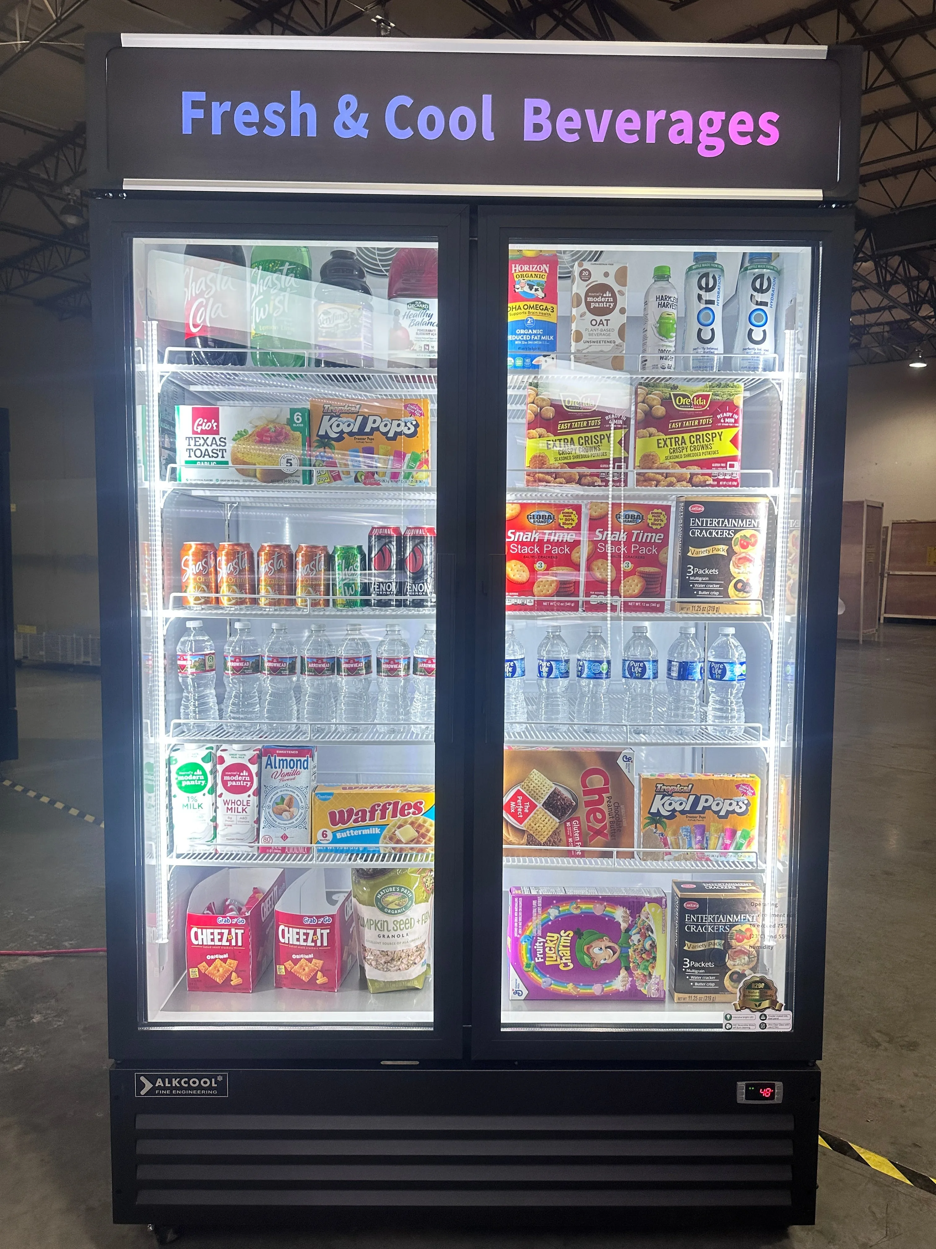 GDR47(H) TWO SECTION Glass Door Merchandiser Refrigerator