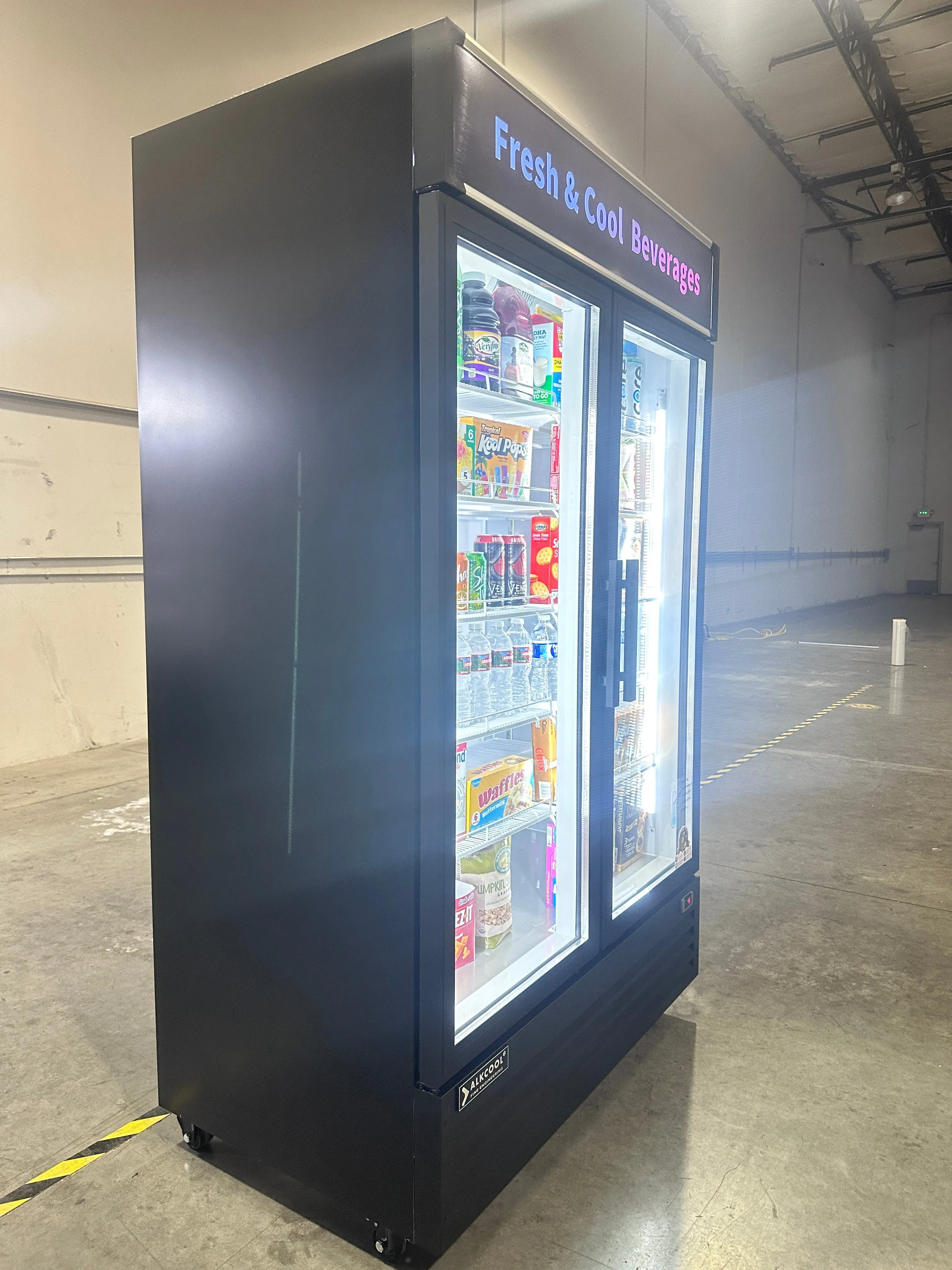GDR47(H) TWO SECTION Glass Door Merchandiser Refrigerator