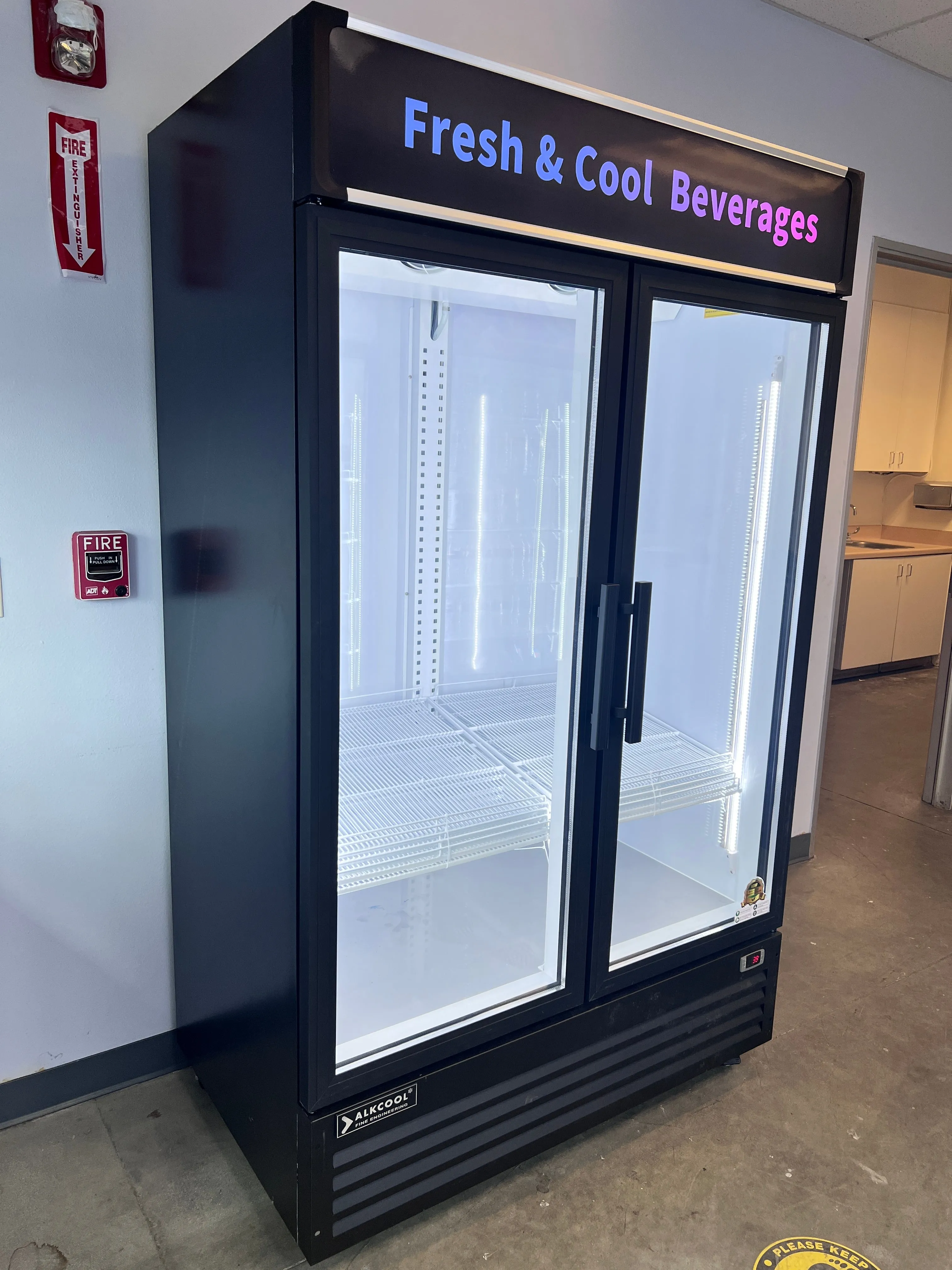GDR47(H) TWO SECTION Glass Door Merchandiser Refrigerator