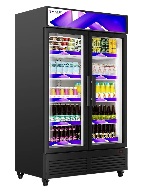 GDR47(H) TWO SECTION Glass Door Merchandiser Refrigerator