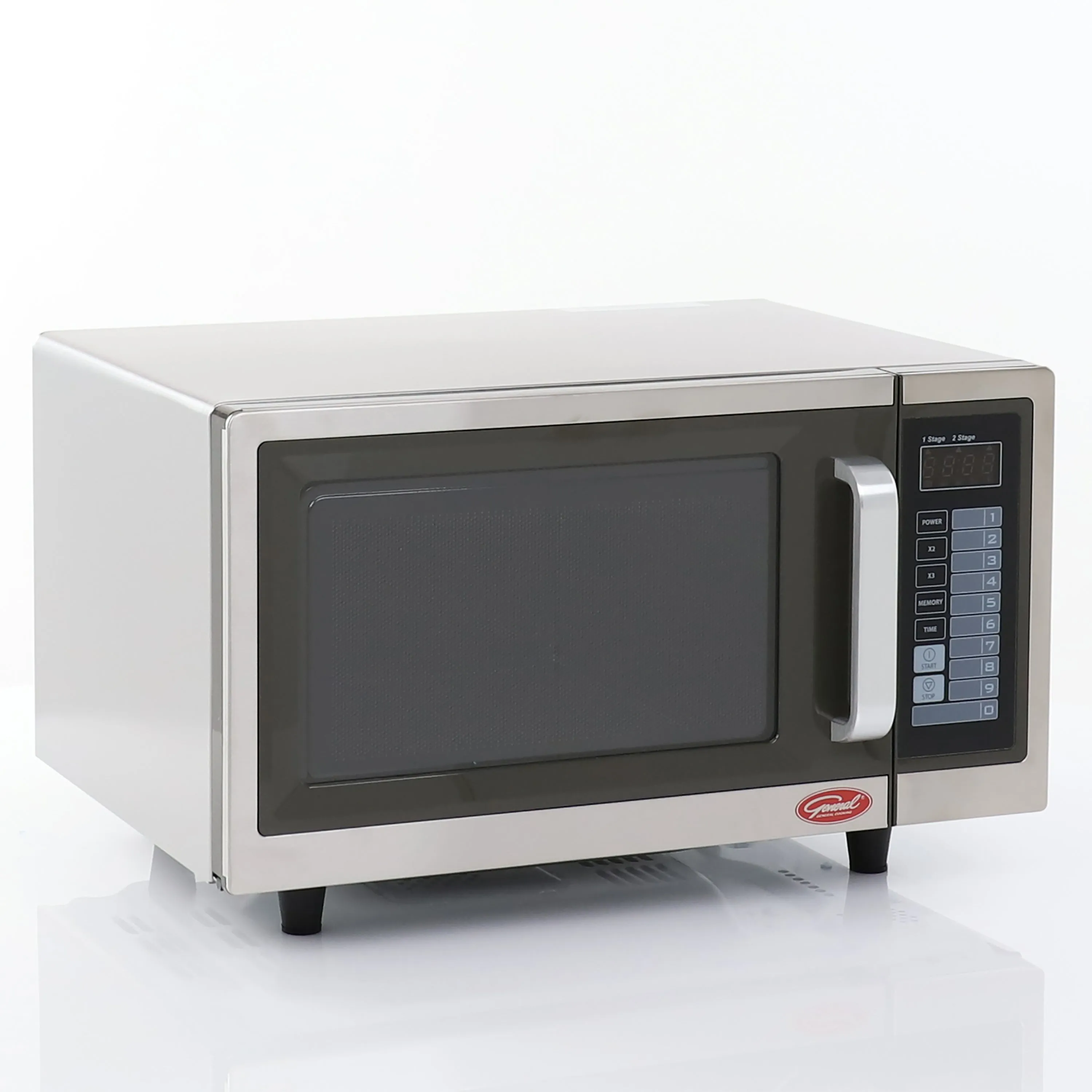 General - GEW1000E. General Foodservice Commercial Microwave with Digital Touch Pad. 120V/1.000W. in Stainless Steel