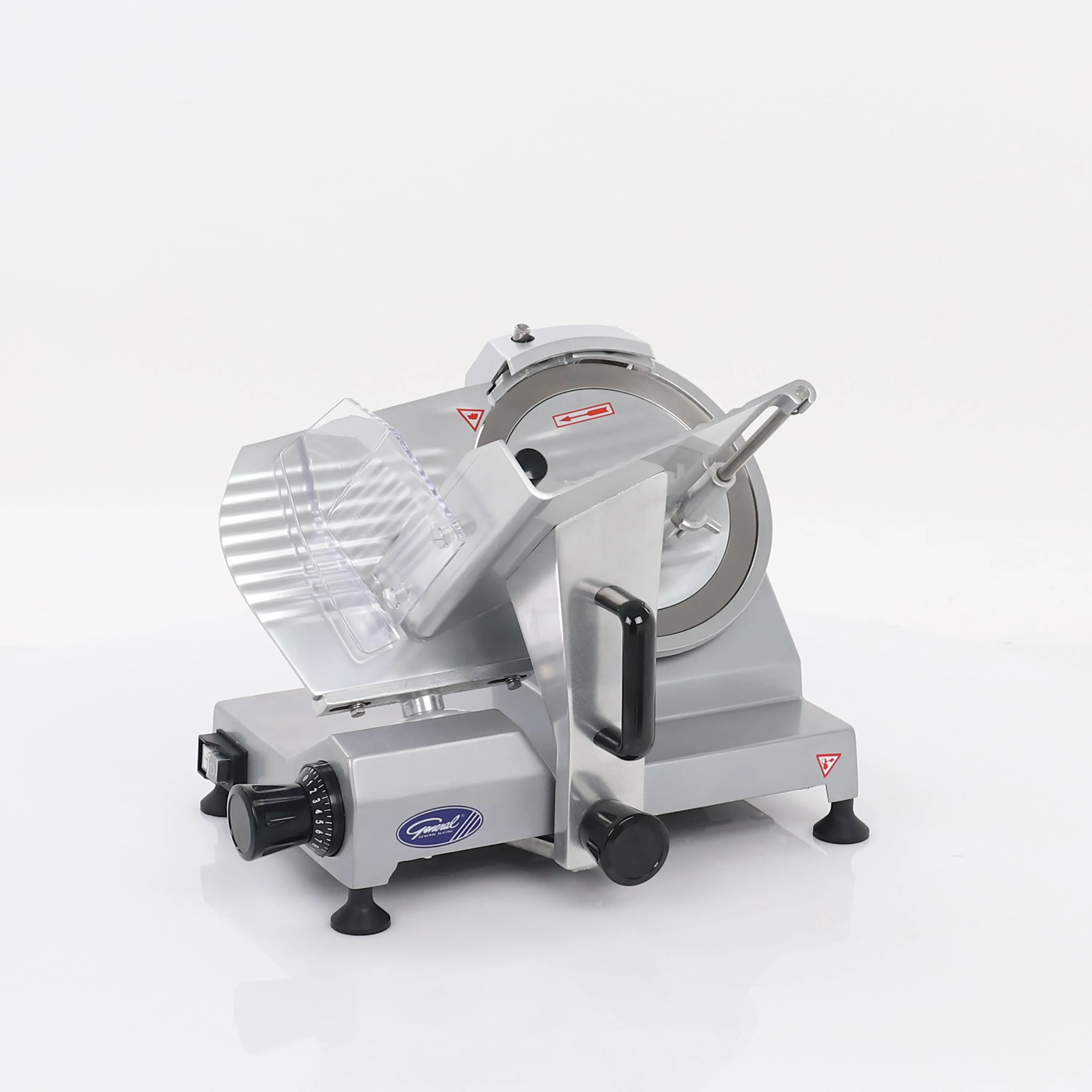 General - GSE009. General Foodservice Manual Commercial Food Slicer. 9 Inch Knife. Light Duty. in Stainless Steel