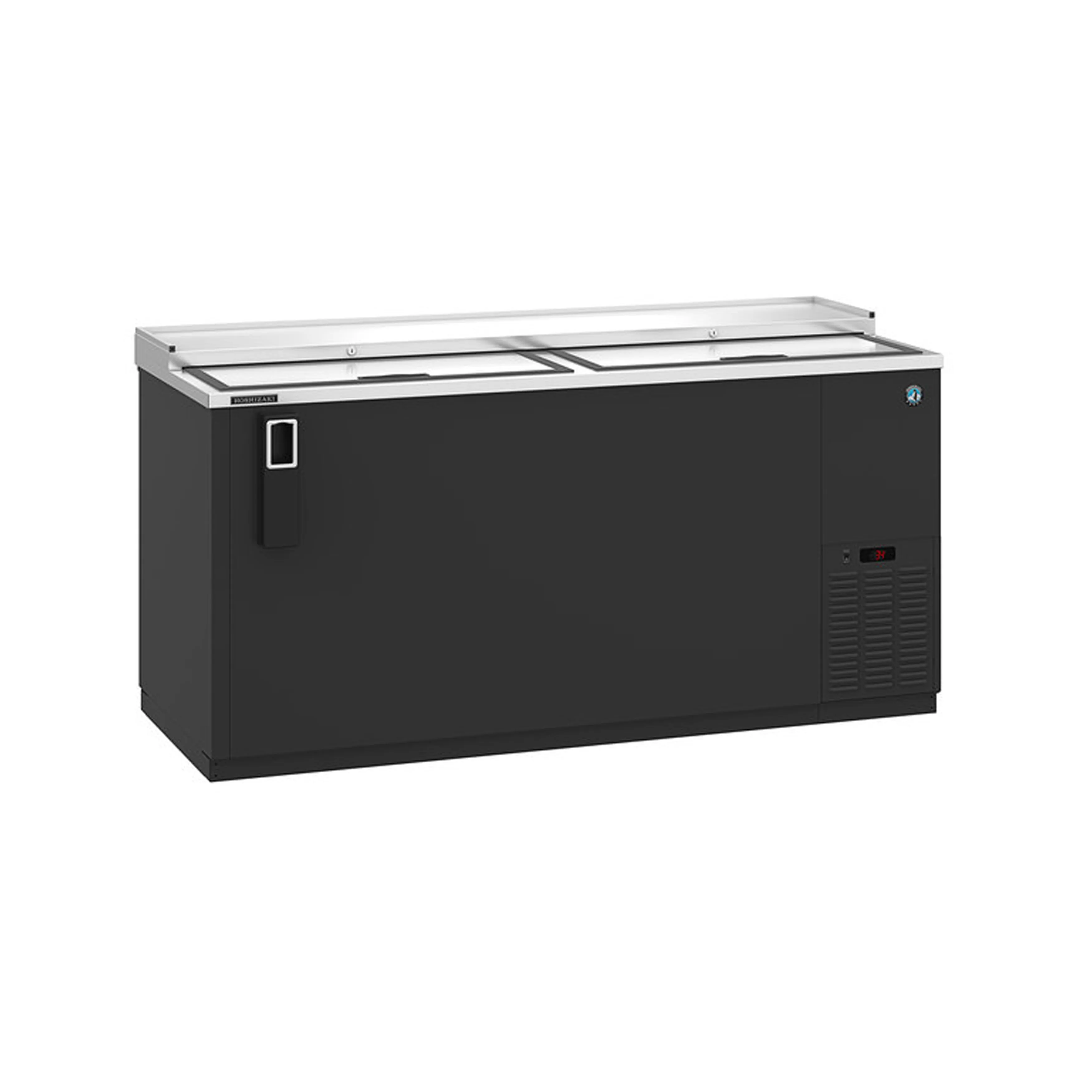 Hoshizaki - CC65. Commercial 65.5 Black Horizontal Bottle Cooler 19.6cu.ft.