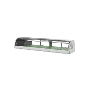 Hoshizaki - HNC-150BA-L-SLH. Commercial 59Curved Glass Refrigerated Sushi Display Case 2.01cu.ft.