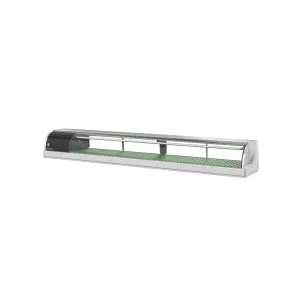 Hoshizaki - HNC-210BA-L-SLH. Commercial 83 Curved Glass Refrigerated Sushi Display Case 3.07cu.ft.