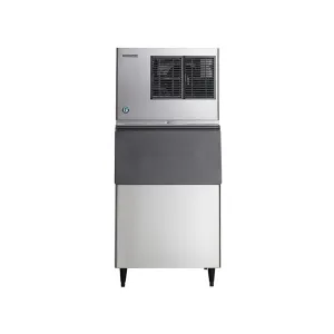 Hoshizaki - KML-325MAJ. Commercial 380lb Air Cooled Ice Machine with Ice 500lb Storage Bin Crescent Ice Cube
