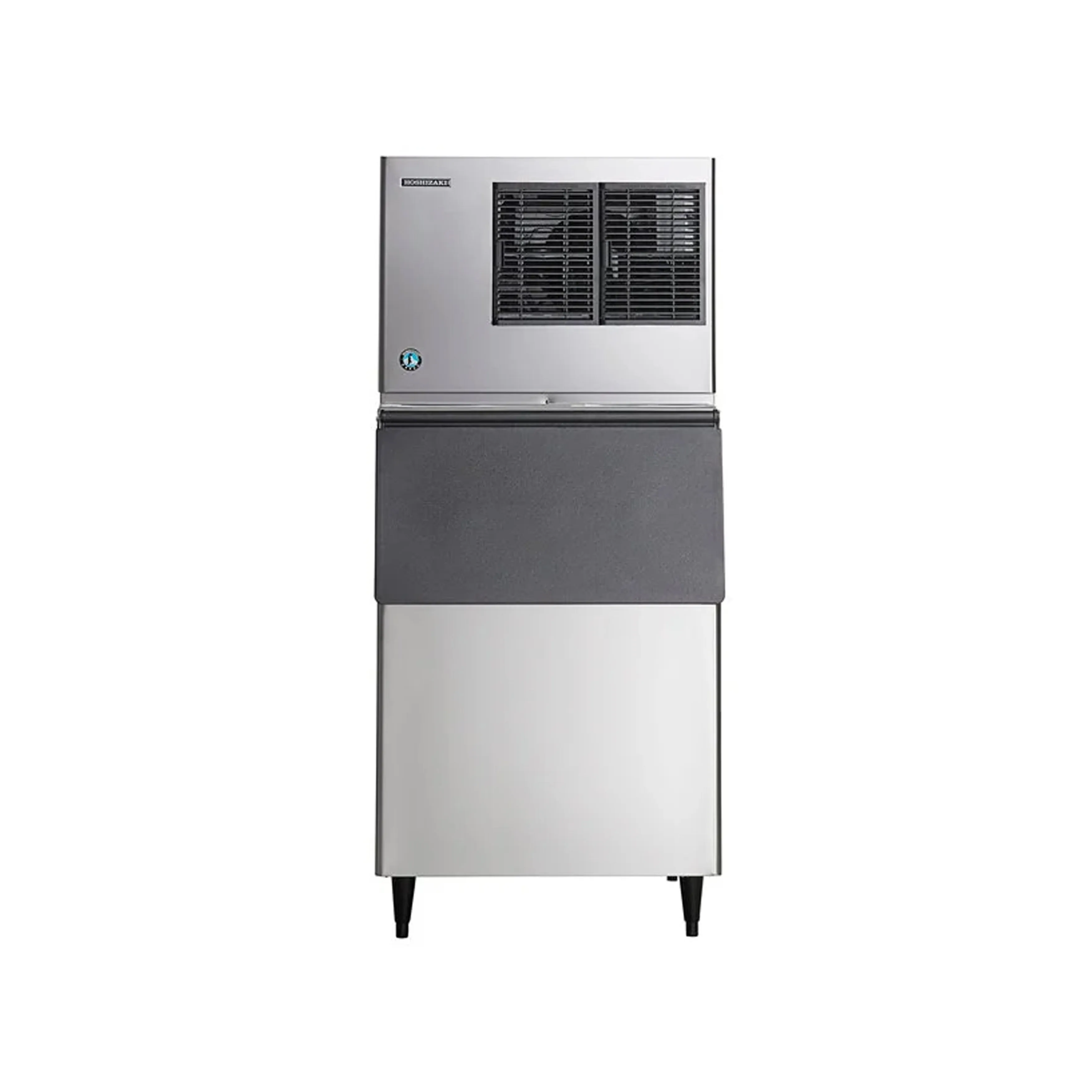 Hoshizaki - KML-325MAJ. Commercial 380lb Air Cooled Ice Machine with Ice 500lb Storage Bin Crescent Ice Cube