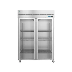 Hoshizaki - PT2A-FG-FG. Commercial 55 Full Glass Door Pass-Through Refrigerator 2 Section 52.5cu.ft.