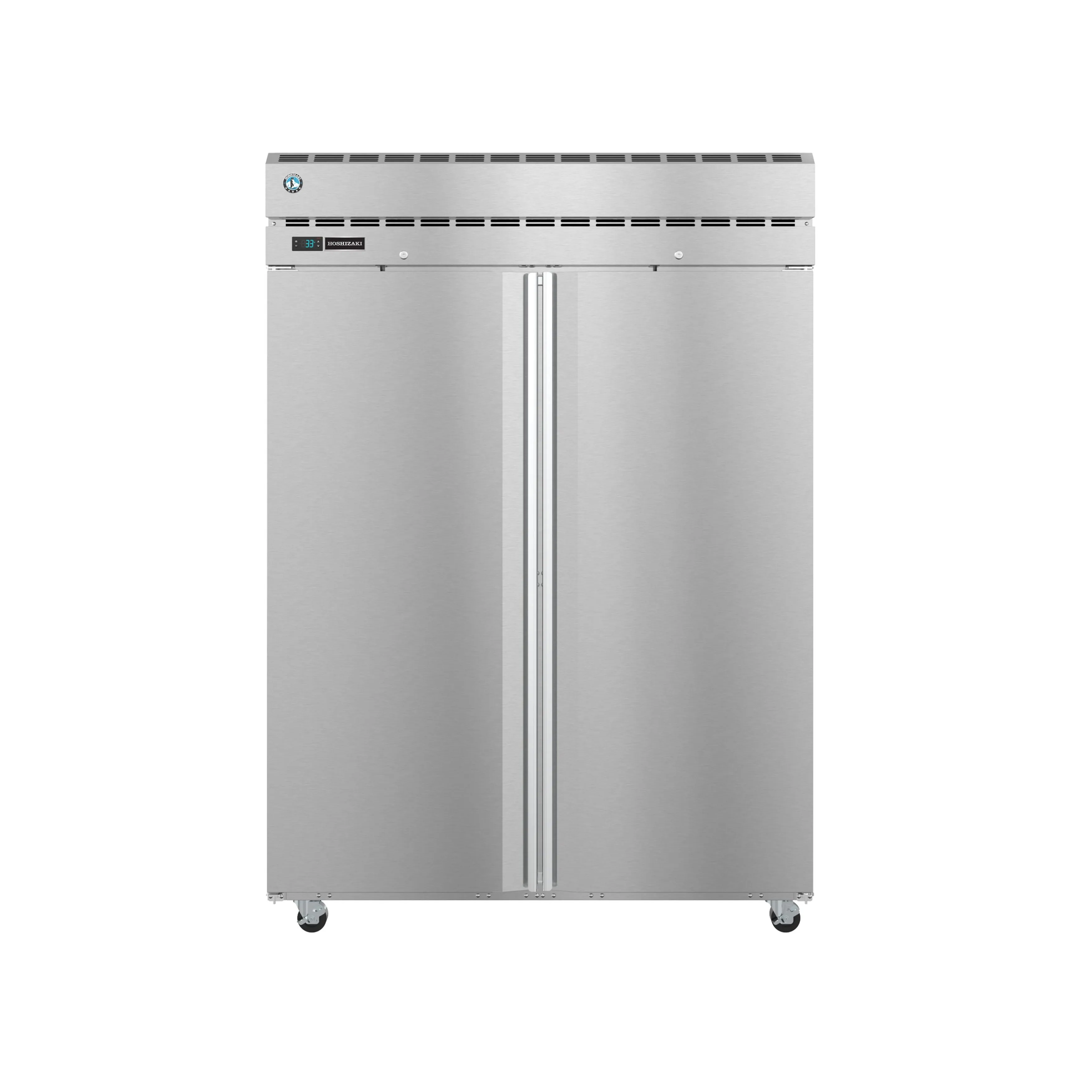 Hoshizaki - PT2A-FS-FS. Commercial 55 Full Solid Door Pass-Through Refrigerator Two Section 52.5cu.ft.