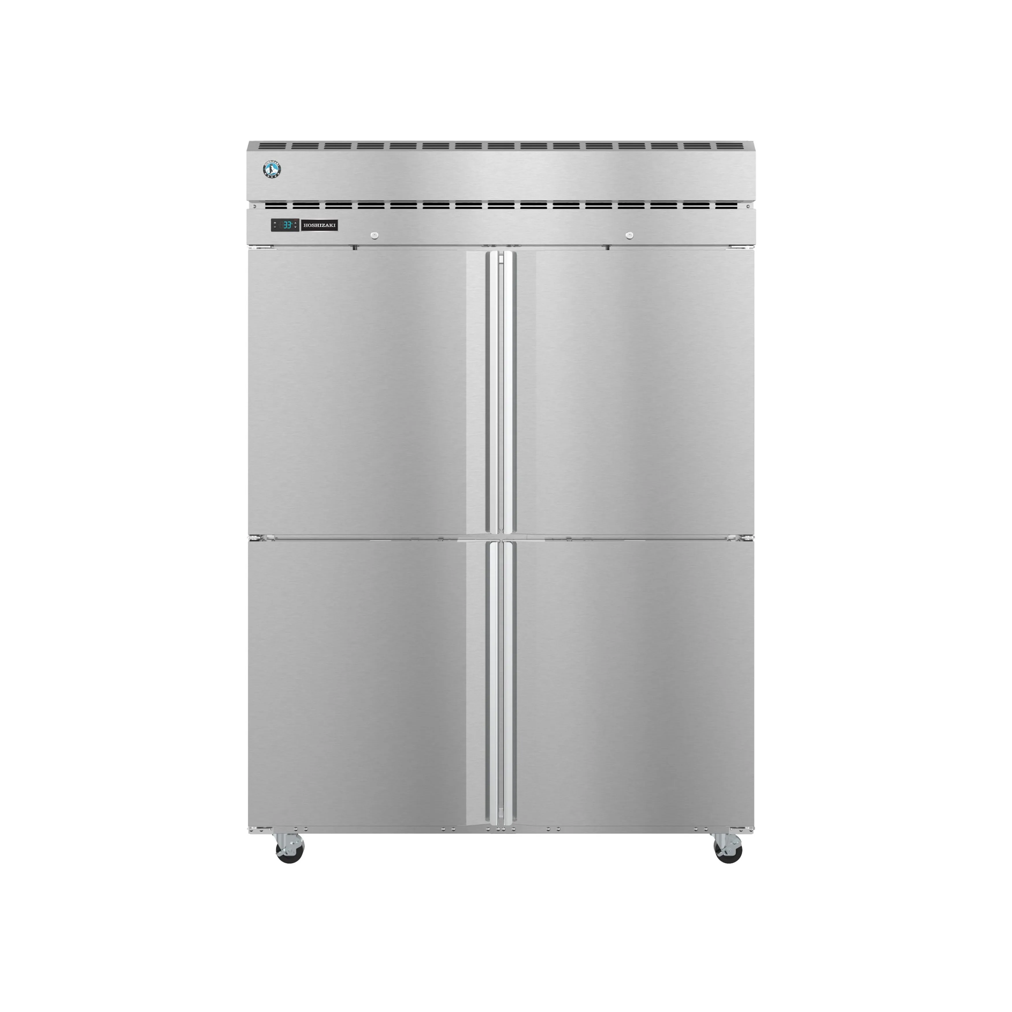 Hoshizaki - PT2A-HS-HS. Commercial 55 Half Solid Door Pass-Through Refrigerator Two Section 52.5cu.ft.