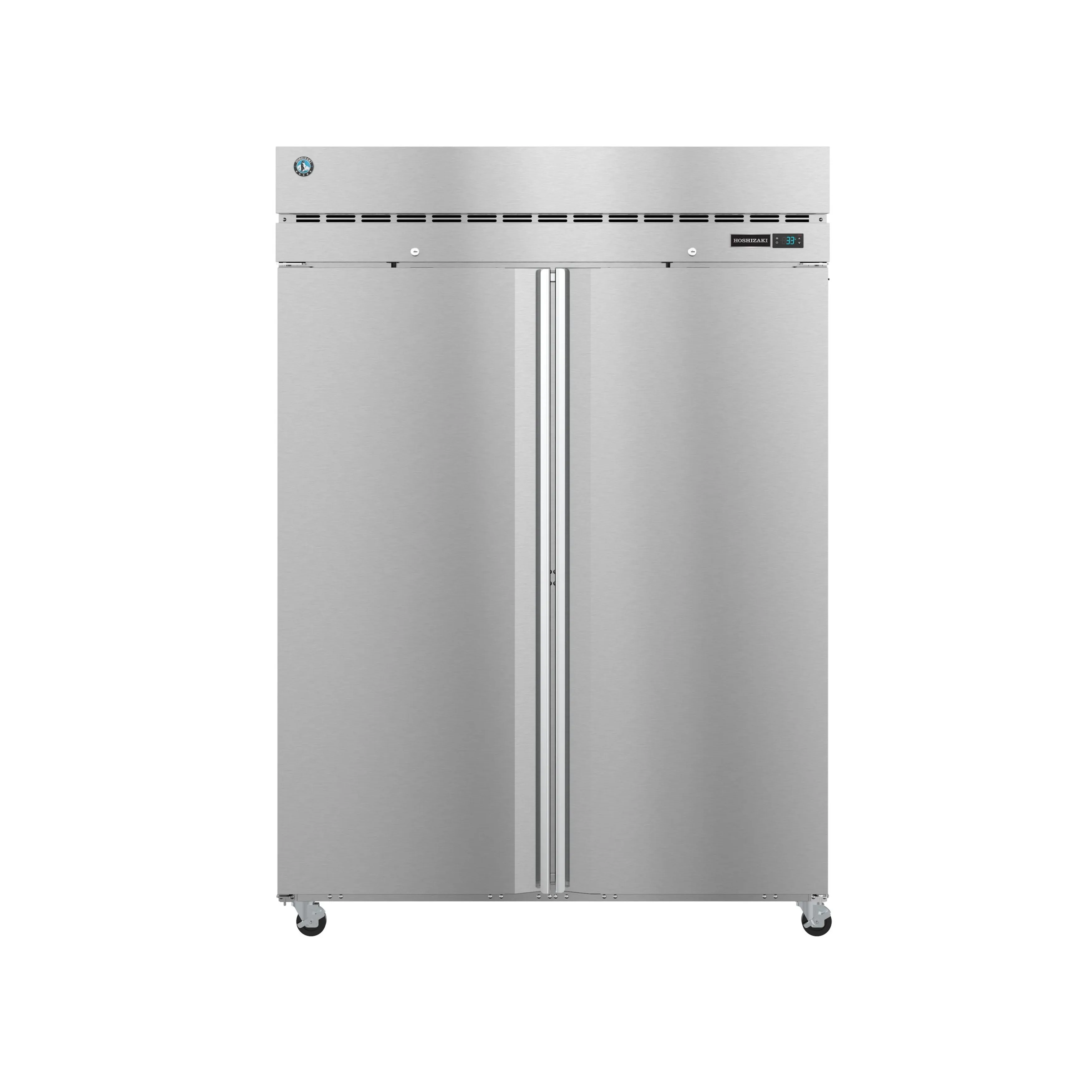Hoshizaki - R2A-FS. Commercial 55 Solid Door Reach-In Refrigerator Two Section 50.37cu.ft.