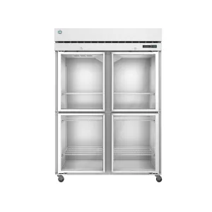 Hoshizaki - R2A-HG. Commercial 55 Half Glass Door Reach-In Refrigerator Two Section 50.37cu.ft.