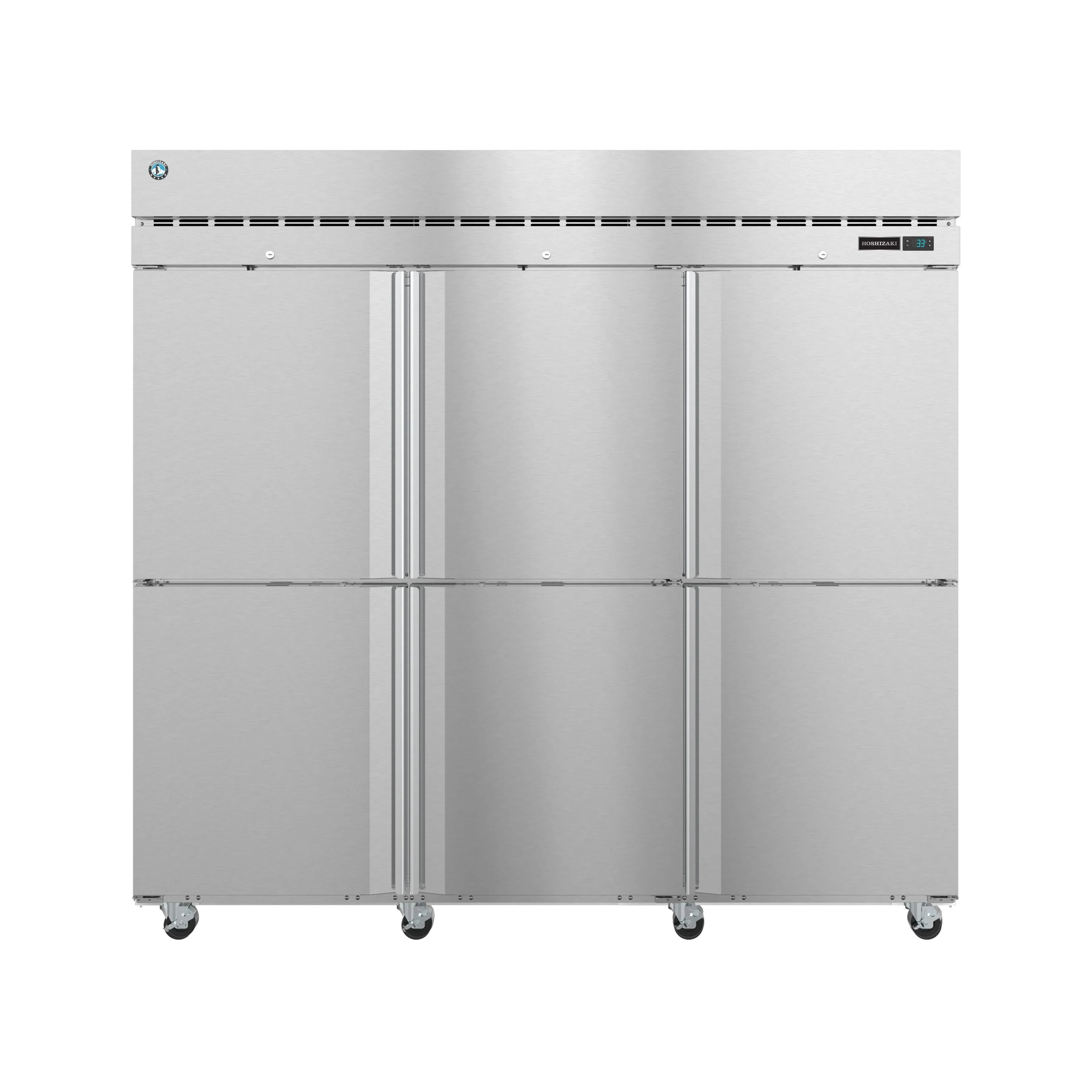 Hoshizaki - R3A-HS. Commercial 82.5 Half Solid Door Reach-In Refrigerator Three Section 79.03cu.ft.