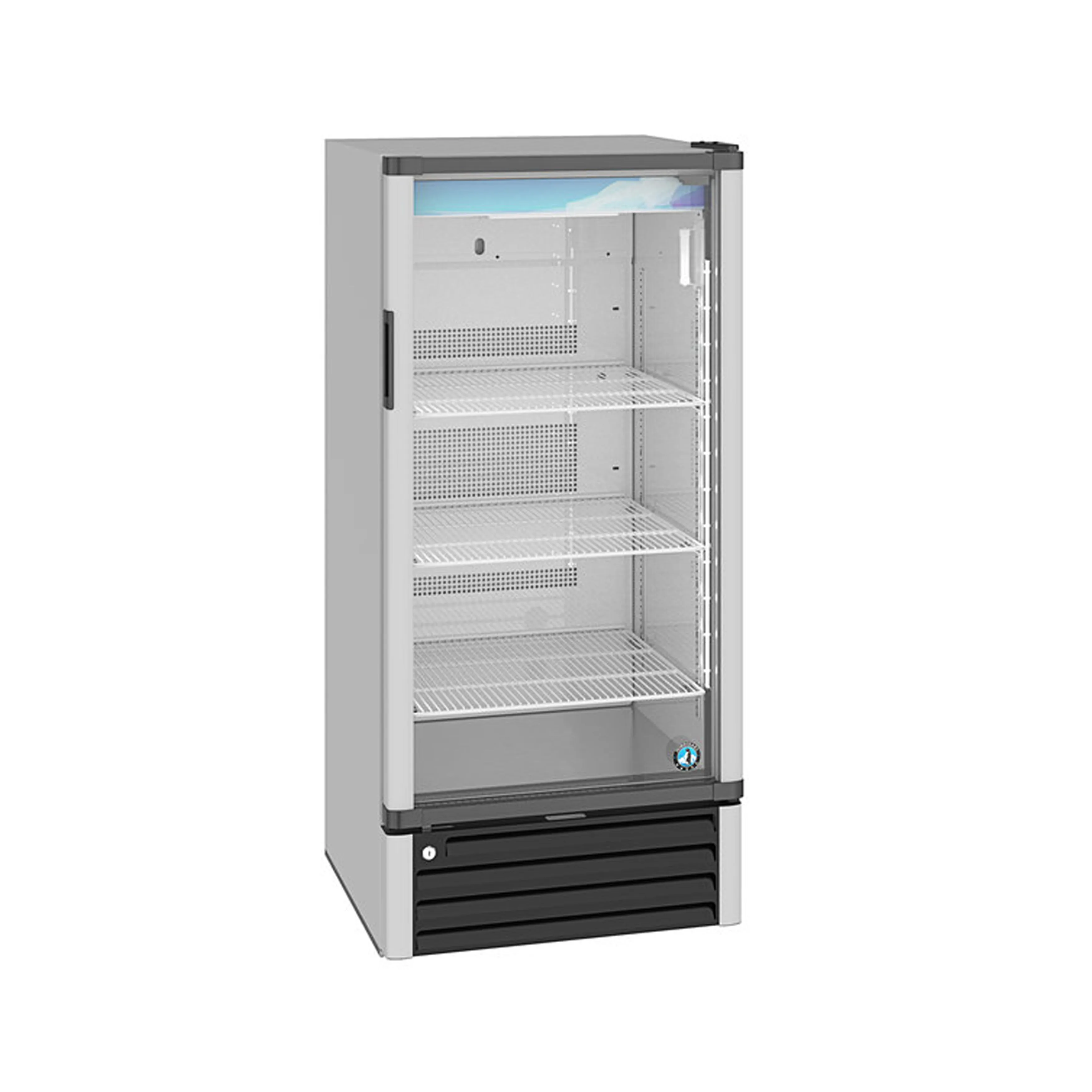 Hoshizaki - RM-10-HC. Commercial 25 Hinged Glass Door Refrigerated Merchandiser 8.74cu.ft.