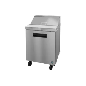 Hoshizaki - SR27B-8. Commercial 27 Sandwich Top Prep Refrigerator with 1 Door 6.22cu.ft.