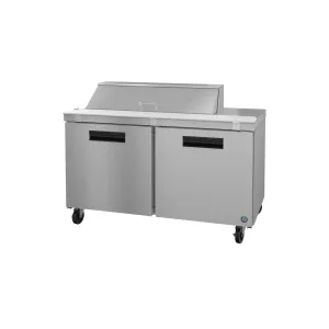 Hoshizaki - SR60B-12. Commercial 60 Sandwich Top Prep Refrigerator with 2 Doors for 12 Pans 15.38cu.ft.