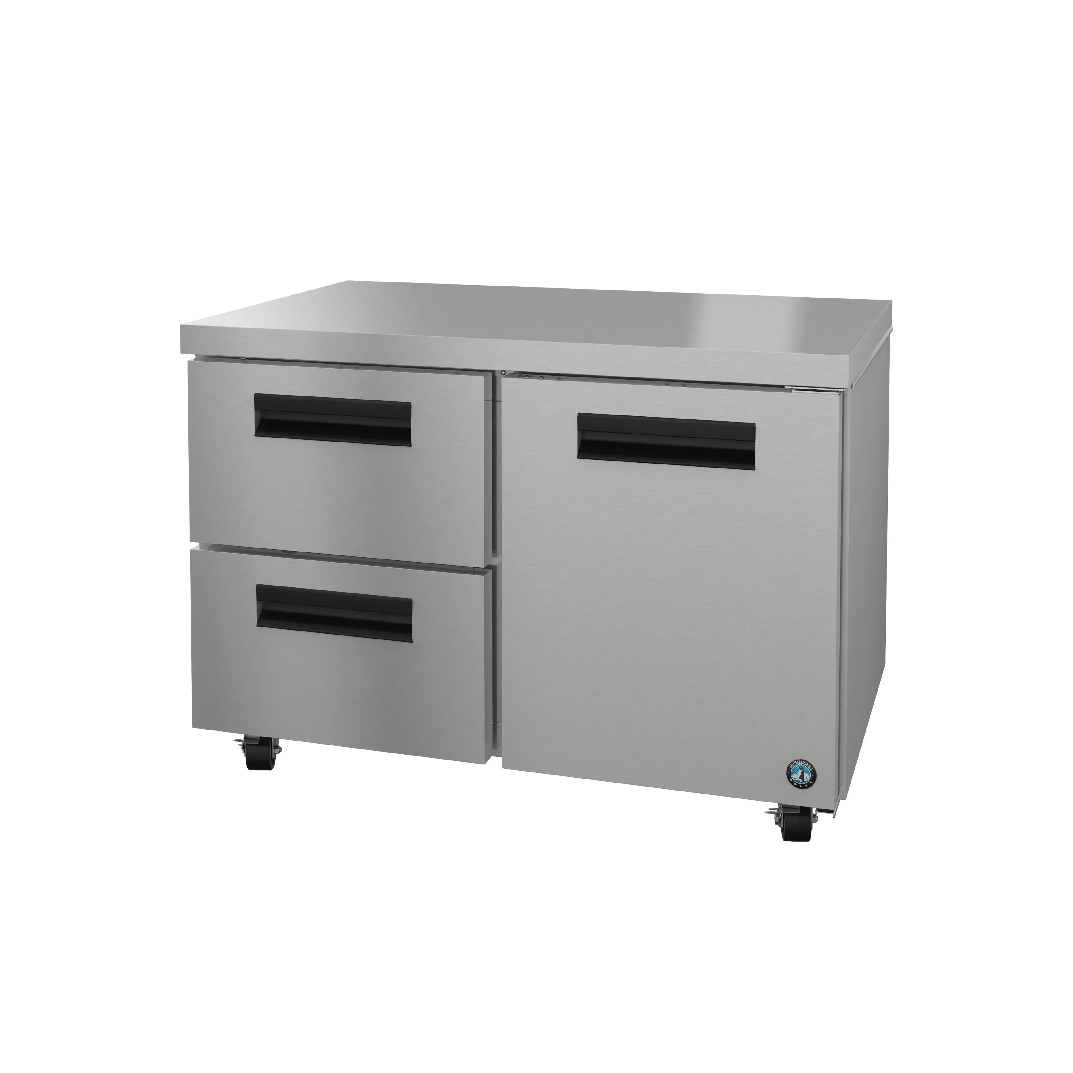 Hoshizaki - UR48B-D2. Commercial 48 Steelheart B Series Two Drawer 1 Door Undercounter Refrigerator 12cu.ft.