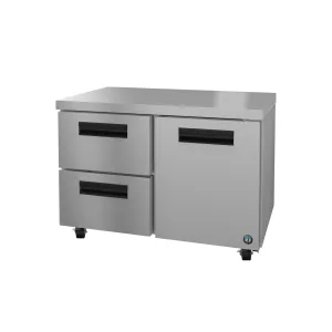 Hoshizaki - UR48B-D2. Commercial 48 Steelheart B Series Two Drawer 1 Door Undercounter Refrigerator 12cu.ft.