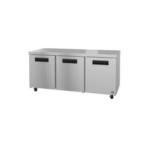Hoshizaki - UR72B. Commercial  72 3 Door Undercounter Refrigerator 18.27cu.ft.