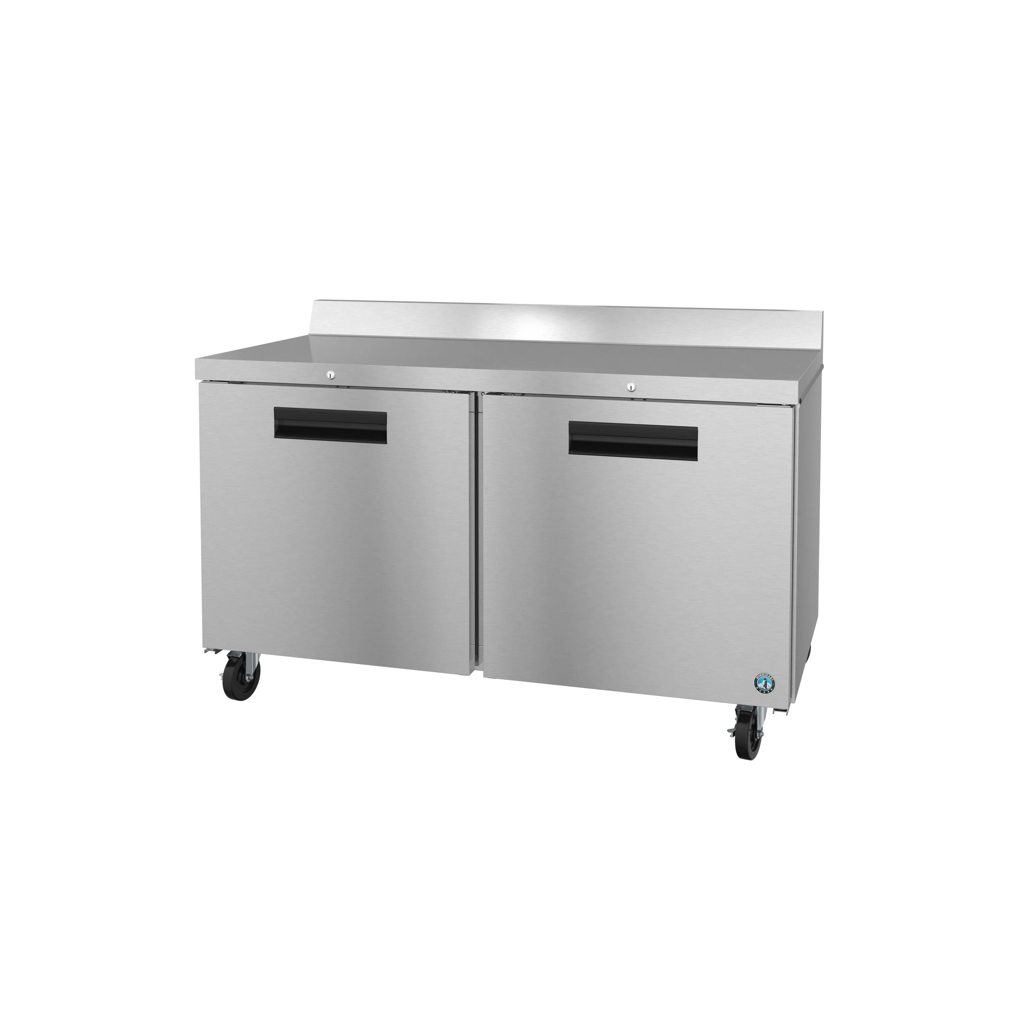 Hoshizaki - WF60B-01. Commercial 60 Two Section Worktop Freezer Stainless Doors with Lock 15.1cu.ft.