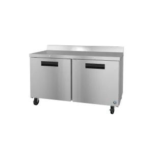 Hoshizaki - WF60B-01. Commercial 60 Two Section Worktop Freezer Stainless Doors with Lock 15.1cu.ft.