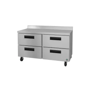 Hoshizaki - WR48B-D4. Commercial Two Section Worktop Refrigerator Stainless Drawers 12cu.ft.