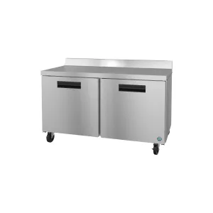 Hoshizaki - WR60B. 60 Refrigerator. Two Section Worktop. Stainless Doors 15.1cu.ft.