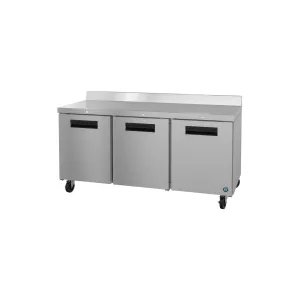 Hoshizaki - WR72B-01. Commercial 72 Three Section 3 Door Worktop Refrigerator 18.27 cu. ft.