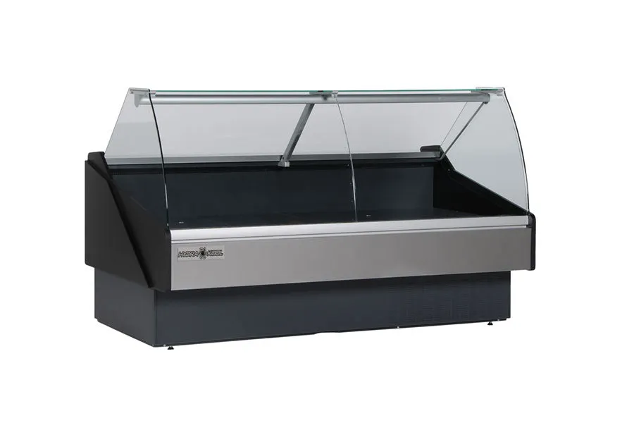 Hydra Kool - KFM-CG-100-R. 100 Curved Glass Deli Case For Fresh Meat Remote