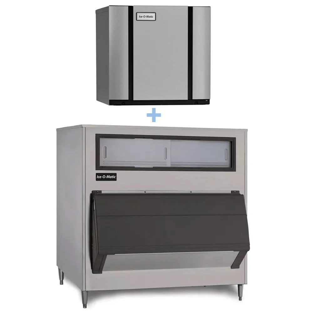 Ice-O-Matic CIM0320FA/B1000-48 313 lb Full Cube Ice Maker w/ Bin - 1000 lb Storage. Air Cooled. 115v