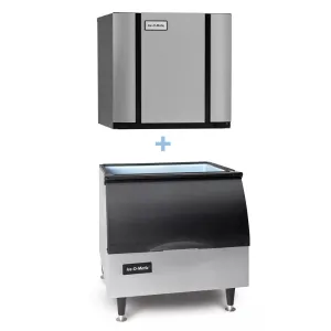 Ice-O-Matic CIM1136FA/B25PP 932 lb Full Cube Ice Maker w/ Bin - 242 lb Storage. Air Cooled. 208-230v/1ph