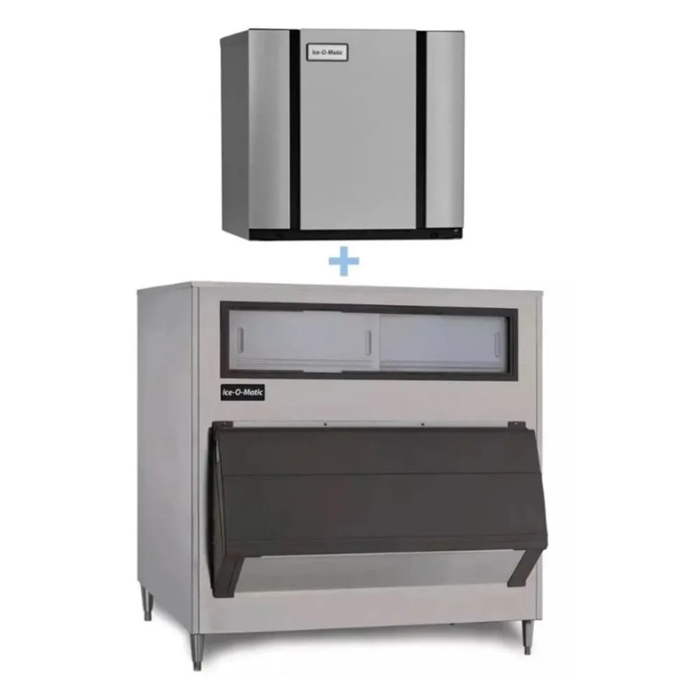 Ice-O-Matic CIM2046FW/B1000-48 1860 lb Full Cube Ice Maker w/ Bin - 1000 lb Storage. Water Cooled. 208-230v/1ph